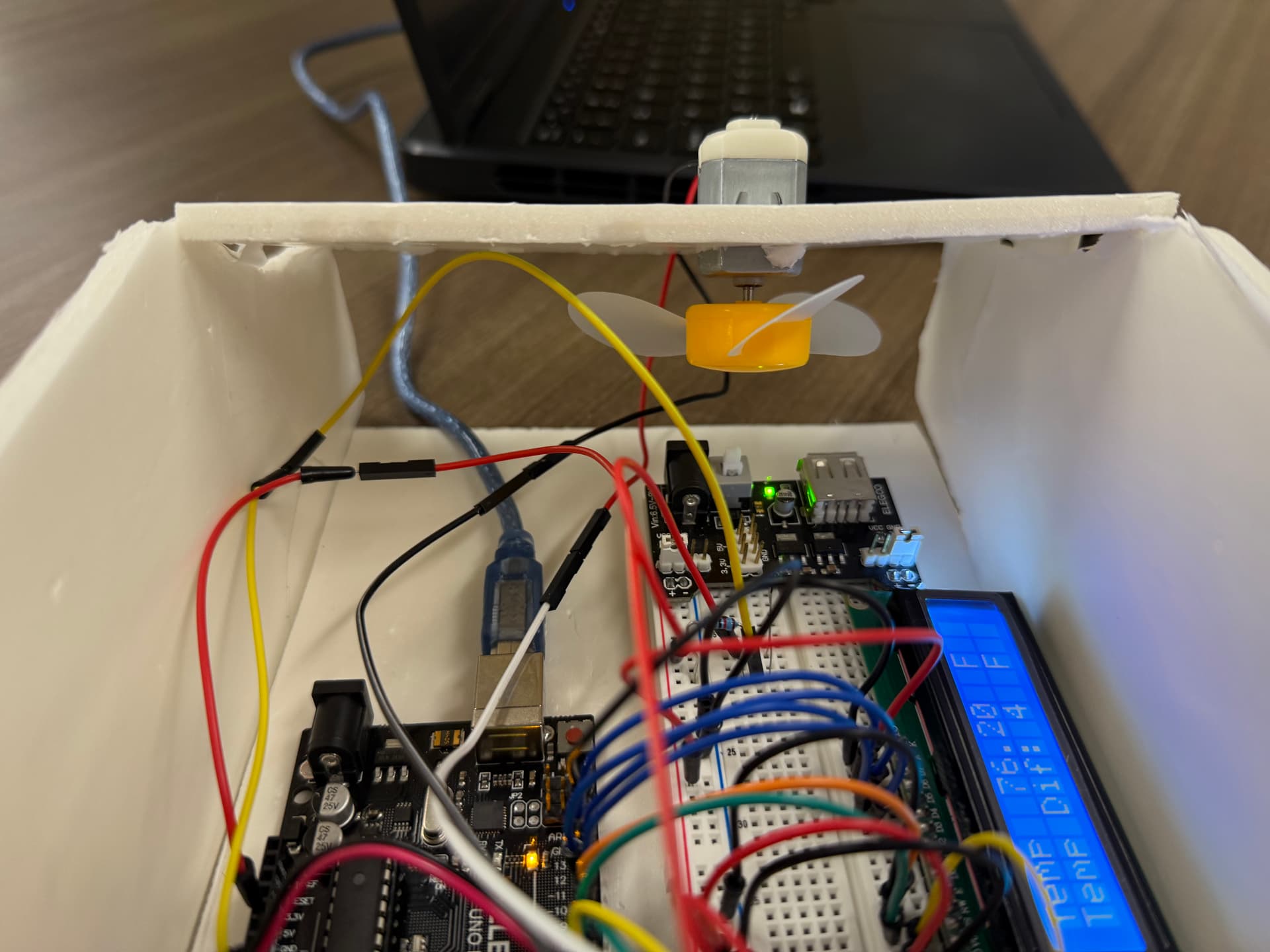 Mini HVAC outer case, internal or side view